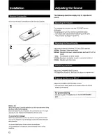 Предварительный просмотр 6 страницы Sony LBT-V102 Operating Instructions Manual