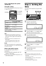 Preview for 6 page of Sony LBT-V3900 Operating Instructions Manual