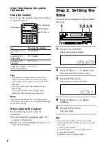 Предварительный просмотр 6 страницы Sony LBT-V3900 Operating Instructions Manual