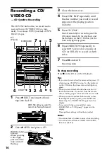 Предварительный просмотр 14 страницы Sony LBT-V3900 Operating Instructions Manual