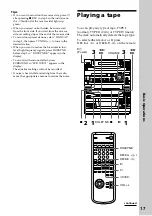 Предварительный просмотр 17 страницы Sony LBT-V3900 Operating Instructions Manual