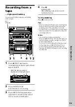 Preview for 19 page of Sony LBT-V3900 Operating Instructions Manual