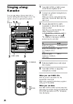 Предварительный просмотр 20 страницы Sony LBT-V3900 Operating Instructions Manual