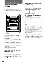 Preview for 42 page of Sony LBT-V3900 Operating Instructions Manual