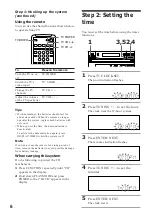 Предварительный просмотр 6 страницы Sony LBT-V4800R Operating Instructions Manual