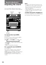 Preview for 42 page of Sony LBT-V4800R Operating Instructions Manual