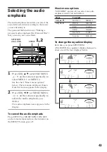 Предварительный просмотр 43 страницы Sony LBT-V4800R Operating Instructions Manual