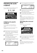 Предварительный просмотр 44 страницы Sony LBT-V4800R Operating Instructions Manual