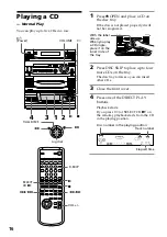 Preview for 16 page of Sony LBT-V8900AV Operating Instructions Manual