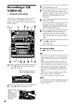 Preview for 18 page of Sony LBT-V8900AV Operating Instructions Manual