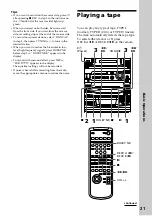 Preview for 21 page of Sony LBT-V8900AV Operating Instructions Manual