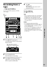 Предварительный просмотр 23 страницы Sony LBT-V8900AV Operating Instructions Manual