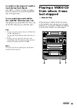 Предварительный просмотр 35 страницы Sony LBT-V8900AV Operating Instructions Manual