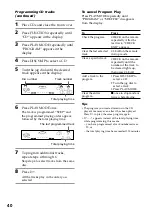 Предварительный просмотр 40 страницы Sony LBT-V8900AV Operating Instructions Manual