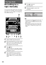 Предварительный просмотр 42 страницы Sony LBT-V8900AV Operating Instructions Manual