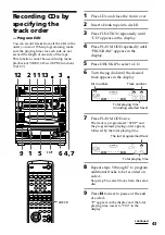 Preview for 43 page of Sony LBT-V8900AV Operating Instructions Manual