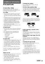 Preview for 57 page of Sony LBT-V8900AV Operating Instructions Manual