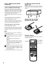 Preview for 6 page of Sony LBT-V8900S Operating Instructions Manual