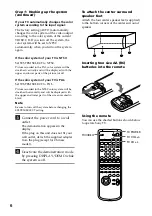 Предварительный просмотр 6 страницы Sony LBT-V8900S Operating Instructions Manual