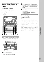 Preview for 19 page of Sony LBT-VR50 Operating Instructions Manual