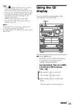 Предварительный просмотр 21 страницы Sony LBT-VR50 Operating Instructions Manual