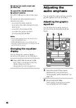 Предварительный просмотр 40 страницы Sony LBT-VR50 Operating Instructions Manual