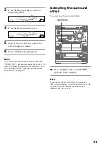 Предварительный просмотр 41 страницы Sony LBT-VR50 Operating Instructions Manual