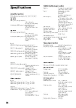 Preview for 56 page of Sony LBT-VR50 Operating Instructions Manual