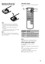 Предварительный просмотр 7 страницы Sony LBT-VR90AV Operating Instructions Manual