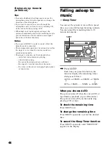 Preview for 48 page of Sony LBT-VR90AV Operating Instructions Manual