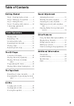 Preview for 3 page of Sony LBT-XB8AV Operating Instructions Manual