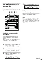 Предварительный просмотр 33 страницы Sony LBT-XB8AV Operating Instructions Manual