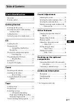 Preview for 3 page of Sony LBT-XG500 - Compact Hi-fi Stereo System Operating Instructions Manual