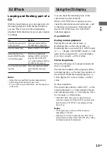 Preview for 11 page of Sony LBT-XG500 - Compact Hi-fi Stereo System Operating Instructions Manual