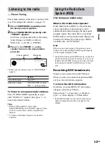 Preview for 13 page of Sony LBT-XG500 - Compact Hi-fi Stereo System Operating Instructions Manual