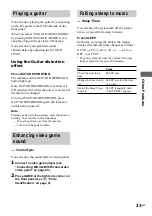 Preview for 21 page of Sony LBT-XG500 - Compact Hi-fi Stereo System Operating Instructions Manual