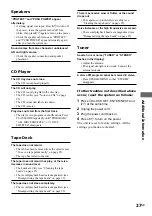 Preview for 27 page of Sony LBT-XG500 - Compact Hi-fi Stereo System Operating Instructions Manual