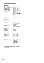 Preview for 30 page of Sony LBT-XG500 - Compact Hi-fi Stereo System Operating Instructions Manual