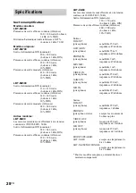 Preview for 58 page of Sony LBT-XG500 - Compact Hi-fi Stereo System Operating Instructions Manual