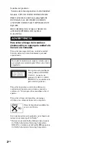 Preview for 62 page of Sony LBT-XG500 - Compact Hi-fi Stereo System Operating Instructions Manual