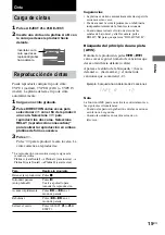 Preview for 75 page of Sony LBT-XG500 - Compact Hi-fi Stereo System Operating Instructions Manual