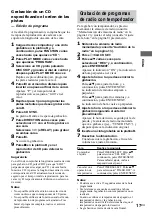 Preview for 77 page of Sony LBT-XG500 - Compact Hi-fi Stereo System Operating Instructions Manual