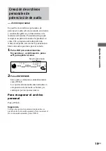 Предварительный просмотр 79 страницы Sony LBT-XG500 - Compact Hi-fi Stereo System Operating Instructions Manual