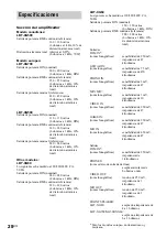 Preview for 88 page of Sony LBT-XG500 - Compact Hi-fi Stereo System Operating Instructions Manual