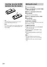 Preview for 8 page of Sony LBT-XGR6 - Compact Hi-fi Stereo System Operating Instructions Manual