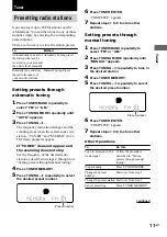 Preview for 11 page of Sony LBT-XGR6 - Compact Hi-fi Stereo System Operating Instructions Manual