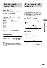 Preview for 17 page of Sony LBT-XGR6 - Compact Hi-fi Stereo System Operating Instructions Manual