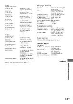 Preview for 33 page of Sony LBT-XGR6 - Compact Hi-fi Stereo System Operating Instructions Manual