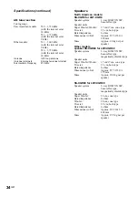 Preview for 34 page of Sony LBT-XGR6 - Compact Hi-fi Stereo System Operating Instructions Manual