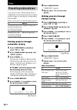Preview for 12 page of Sony LBT-XGR90AV Operating Instructions Manual